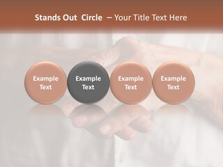 An Elderly Person Holding The Hand Of A Younger Person PowerPoint Template