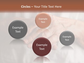 An Elderly Person Holding The Hand Of A Younger Person PowerPoint Template