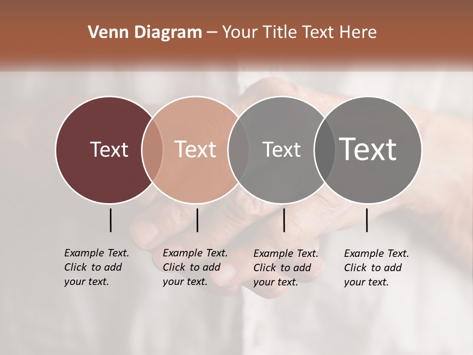 An Elderly Person Holding The Hand Of A Younger Person PowerPoint Template
