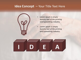 An Elderly Person Holding The Hand Of A Younger Person PowerPoint Template