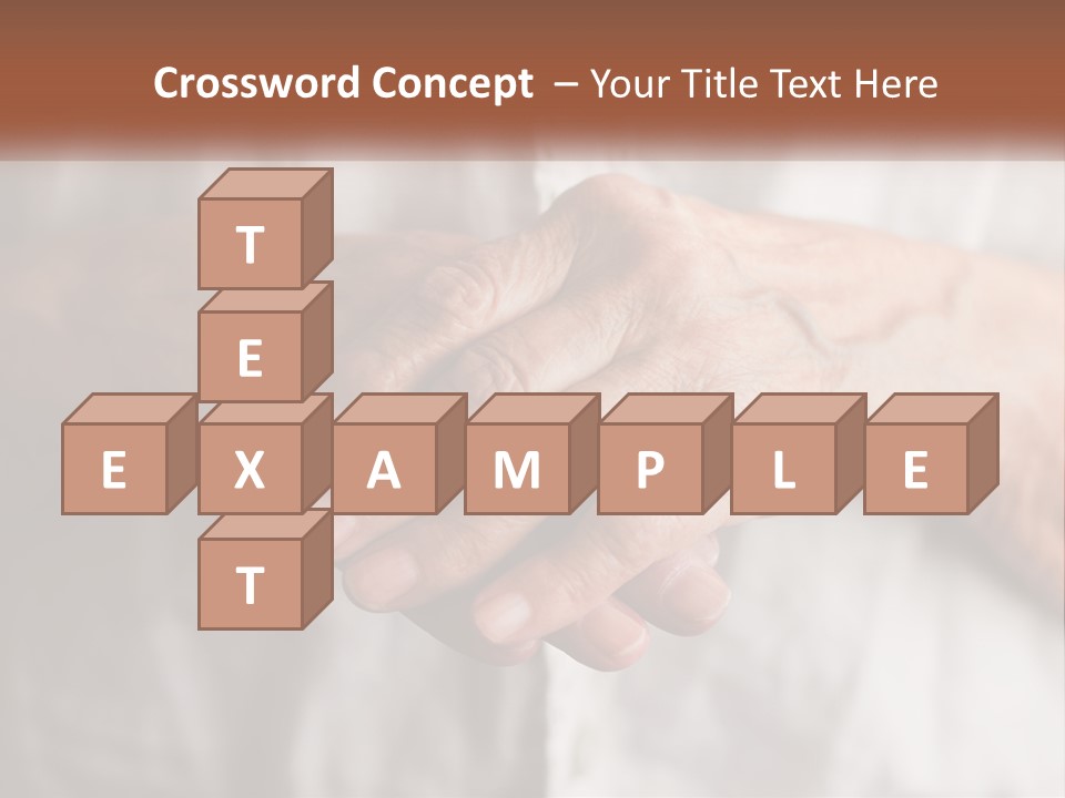 An Elderly Person Holding The Hand Of A Younger Person PowerPoint Template