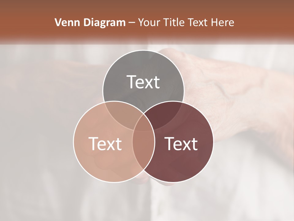 An Elderly Person Holding The Hand Of A Younger Person PowerPoint Template