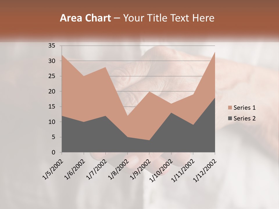 An Elderly Person Holding The Hand Of A Younger Person PowerPoint Template