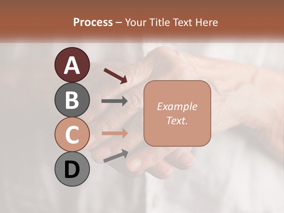 An Elderly Person Holding The Hand Of A Younger Person PowerPoint Template