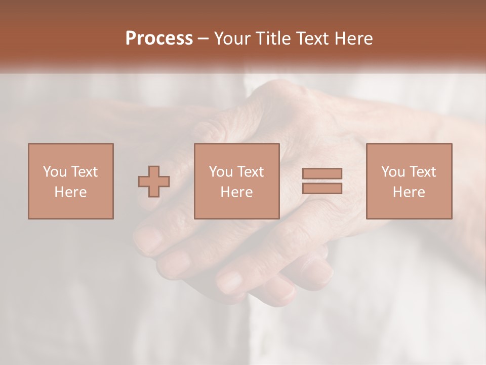 An Elderly Person Holding The Hand Of A Younger Person PowerPoint Template