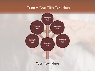 An Elderly Person Holding The Hand Of A Younger Person PowerPoint Template