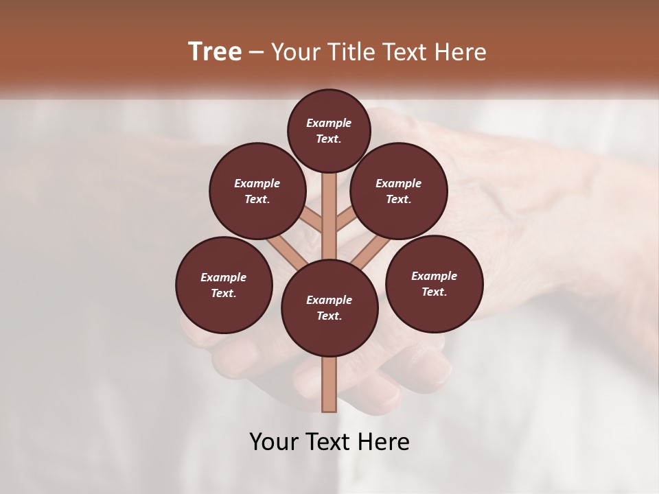 An Elderly Person Holding The Hand Of A Younger Person PowerPoint Template