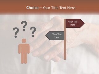 An Elderly Person Holding The Hand Of A Younger Person PowerPoint Template