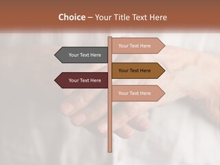 An Elderly Person Holding The Hand Of A Younger Person PowerPoint Template
