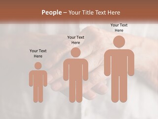 An Elderly Person Holding The Hand Of A Younger Person PowerPoint Template