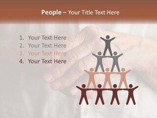 An Elderly Person Holding The Hand Of A Younger Person PowerPoint Template