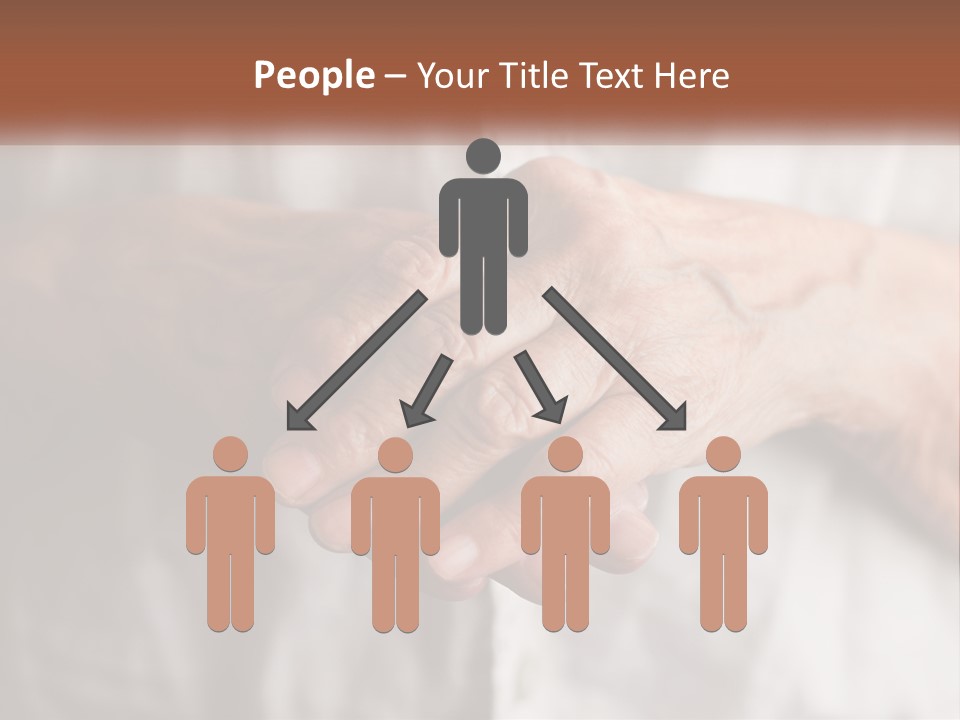 An Elderly Person Holding The Hand Of A Younger Person PowerPoint Template