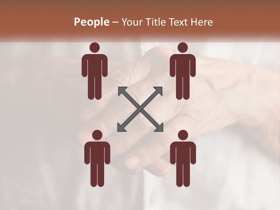 An Elderly Person Holding The Hand Of A Younger Person PowerPoint Template