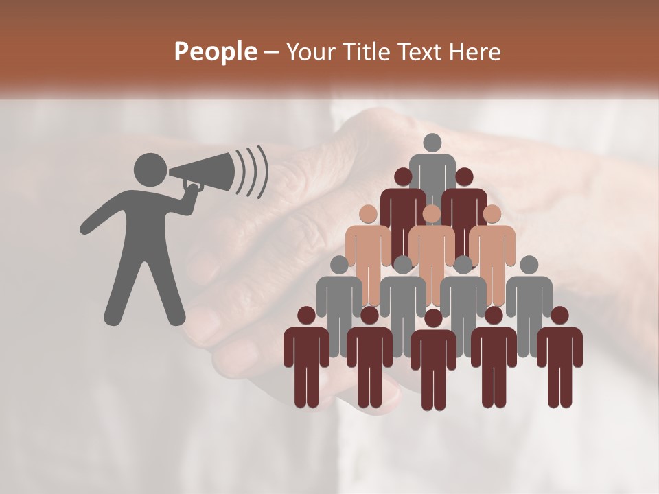 An Elderly Person Holding The Hand Of A Younger Person PowerPoint Template