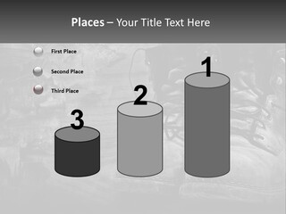 A Black And White Photo Of A Pair Of Boots PowerPoint Template