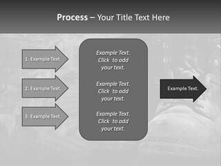 A Black And White Photo Of A Pair Of Boots PowerPoint Template