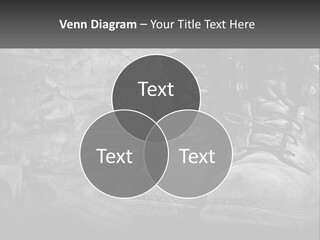 A Black And White Photo Of A Pair Of Boots PowerPoint Template