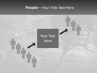A Black And White Photo Of A Pair Of Boots PowerPoint Template