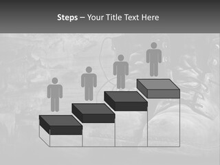 A Black And White Photo Of A Pair Of Boots PowerPoint Template