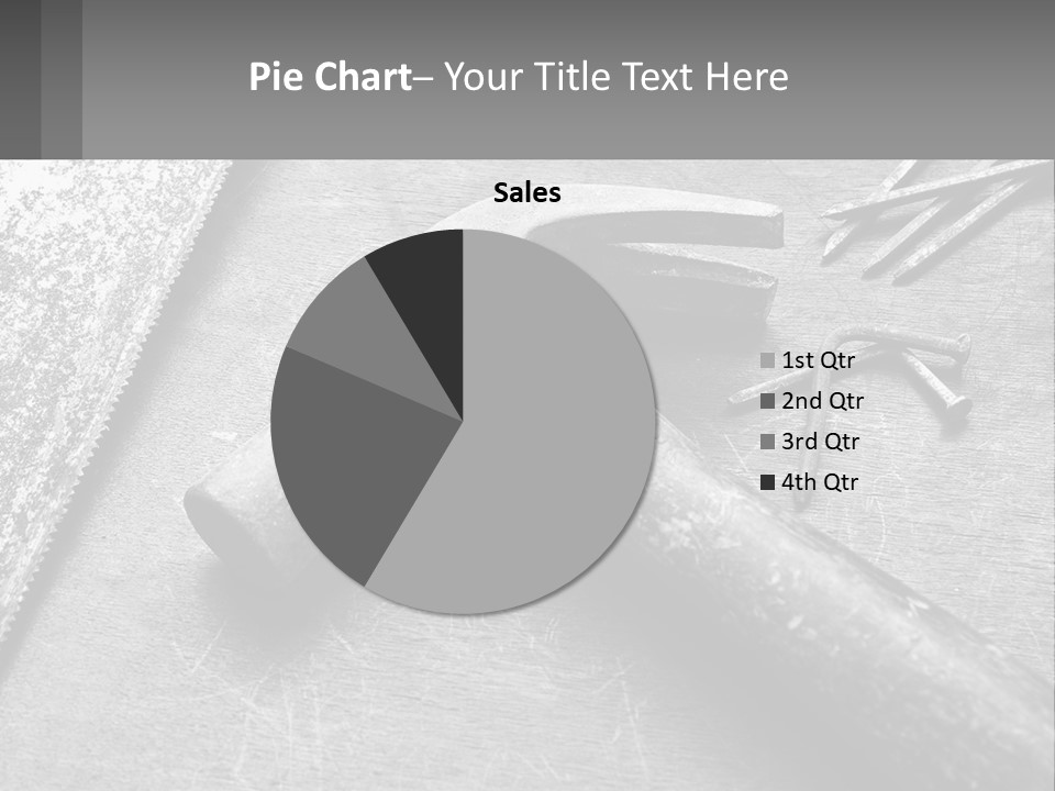 A Hammer And Nails On A Table Powerpoint Template PowerPoint Template
