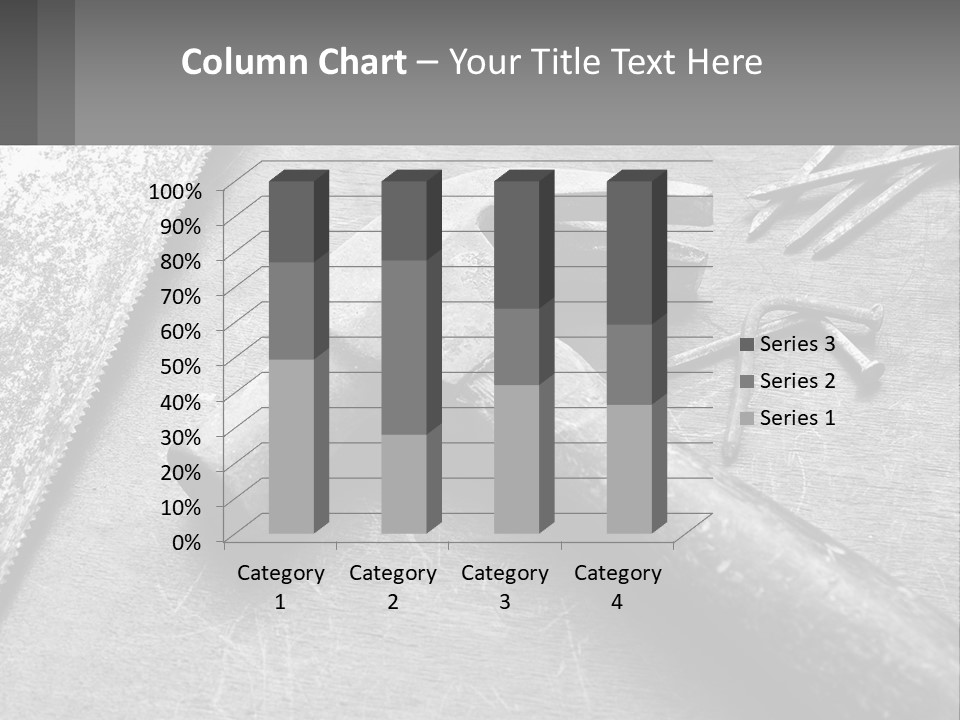 A Hammer And Nails On A Table Powerpoint Template PowerPoint Template
