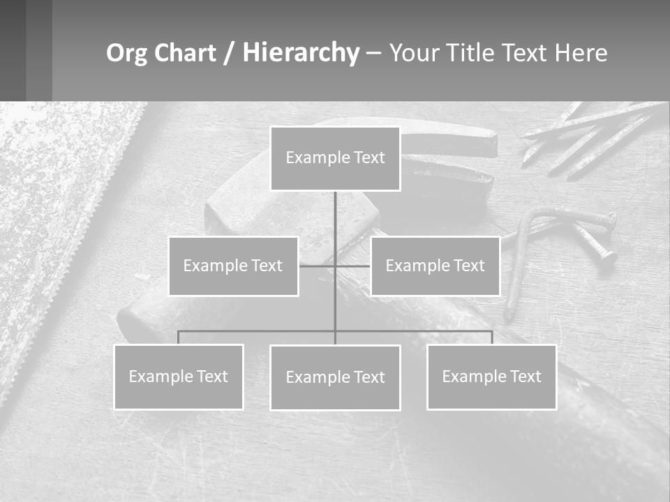 A Hammer And Nails On A Table Powerpoint Template PowerPoint Template