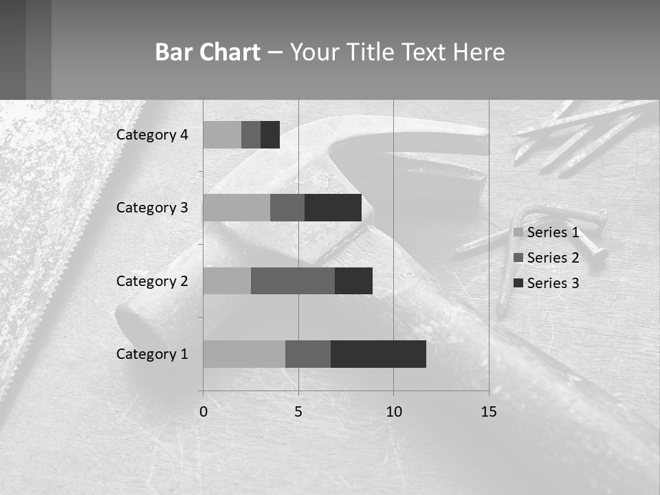 A Hammer And Nails On A Table Powerpoint Template PowerPoint Template