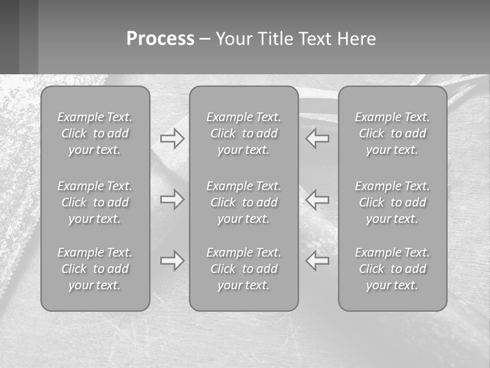 A Hammer And Nails On A Table Powerpoint Template PowerPoint Template