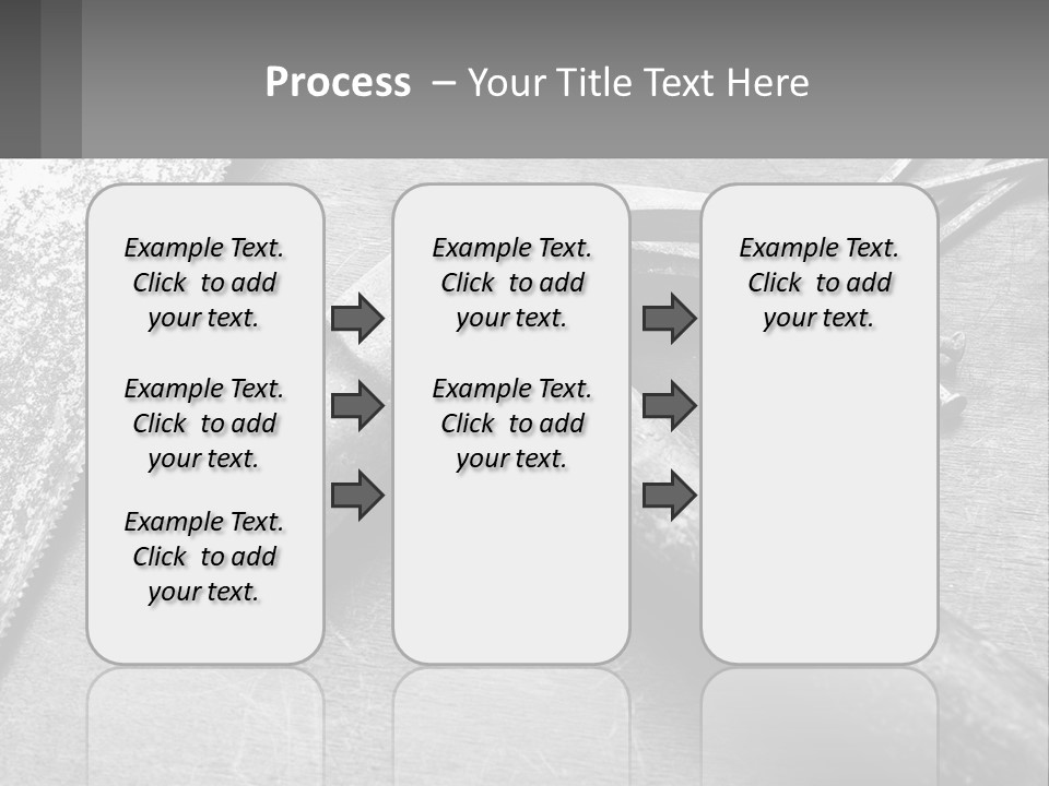 A Hammer And Nails On A Table Powerpoint Template PowerPoint Template