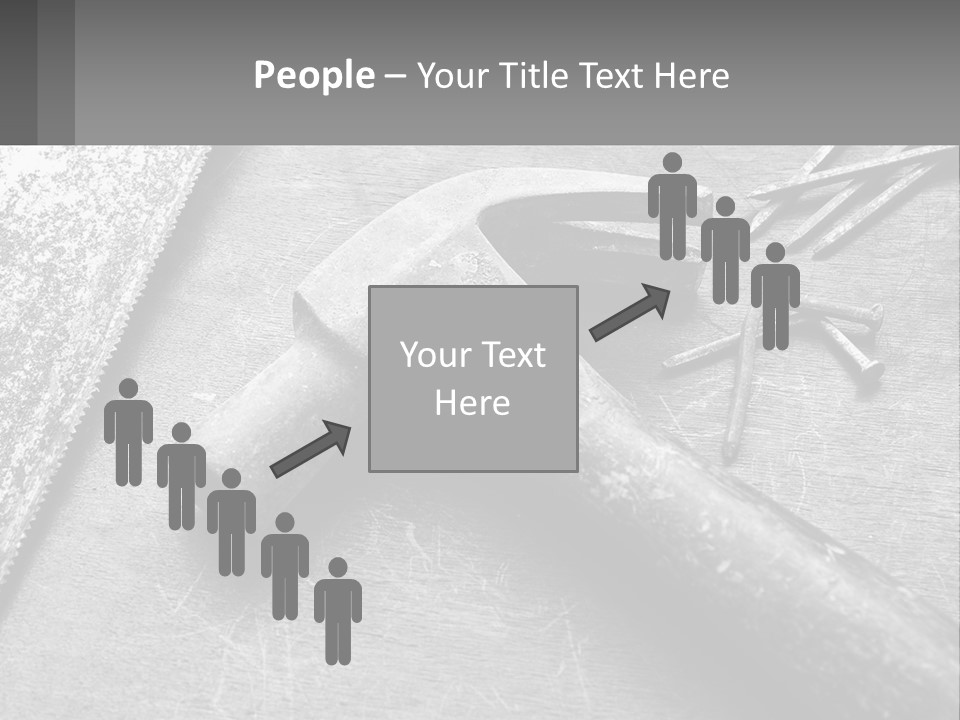 A Hammer And Nails On A Table Powerpoint Template PowerPoint Template