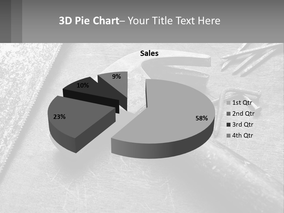 A Hammer And Nails On A Table Powerpoint Template PowerPoint Template