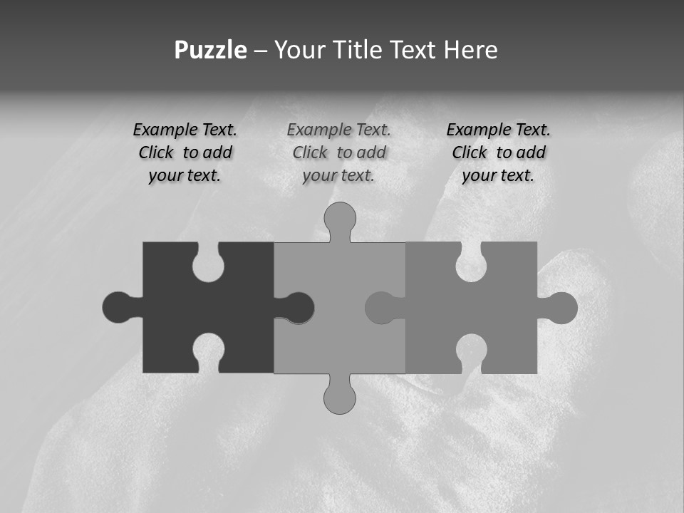 A Black And White Photo Of A Pair Of Gloves PowerPoint Template