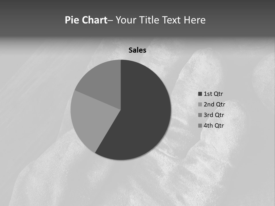 A Black And White Photo Of A Pair Of Gloves PowerPoint Template