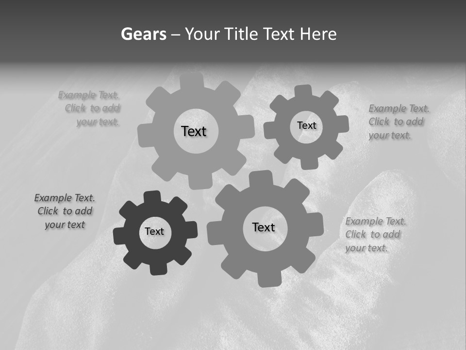 A Black And White Photo Of A Pair Of Gloves PowerPoint Template