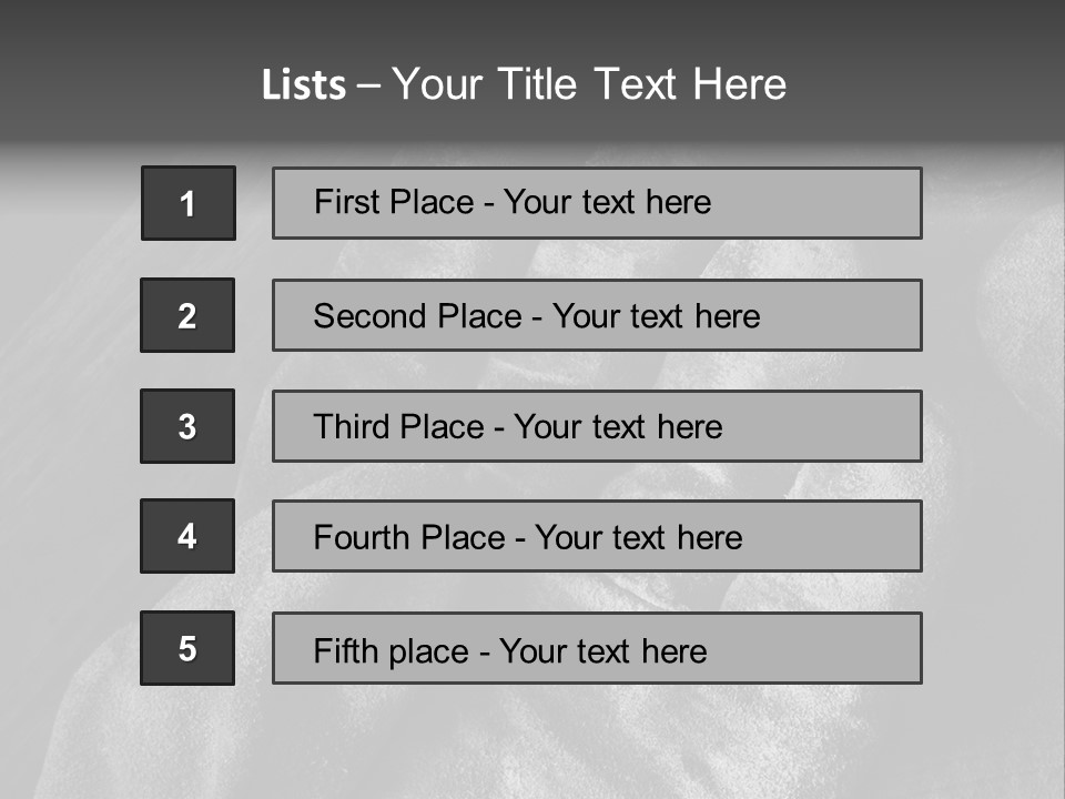 A Black And White Photo Of A Pair Of Gloves PowerPoint Template