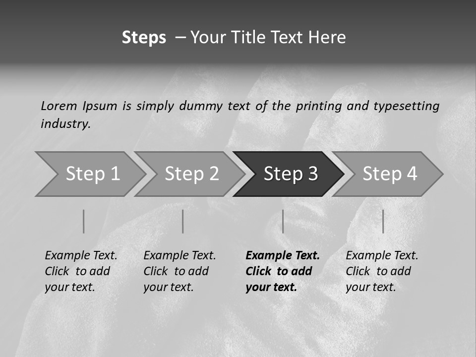 A Black And White Photo Of A Pair Of Gloves PowerPoint Template
