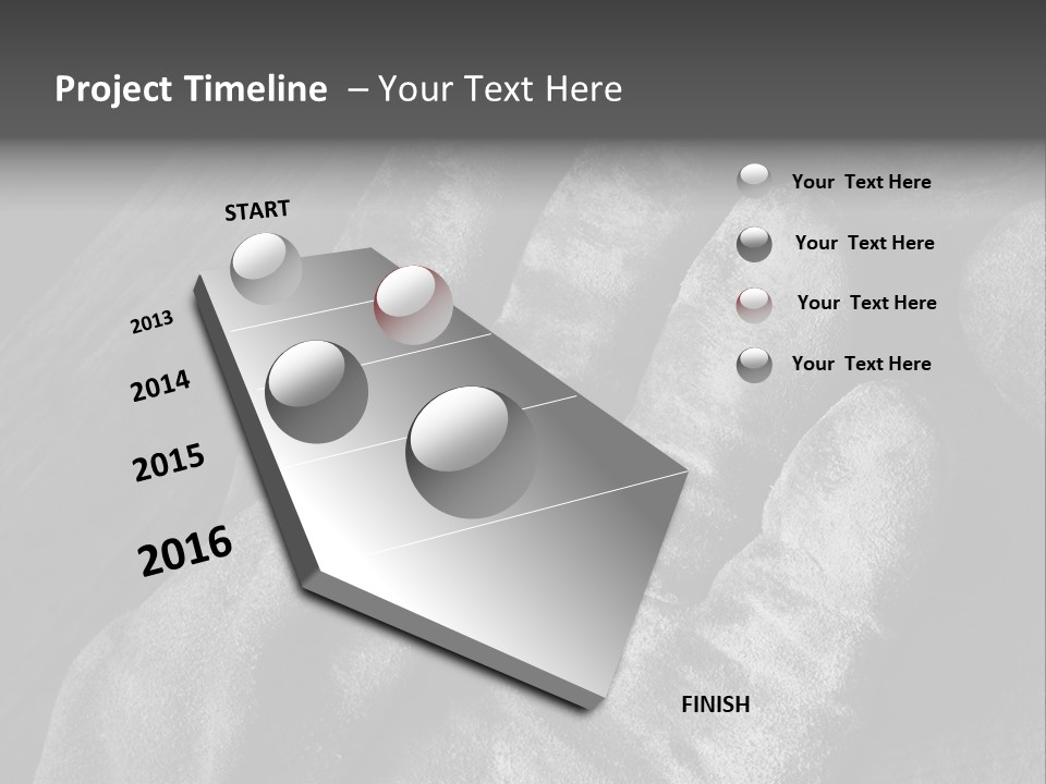 A Black And White Photo Of A Pair Of Gloves PowerPoint Template