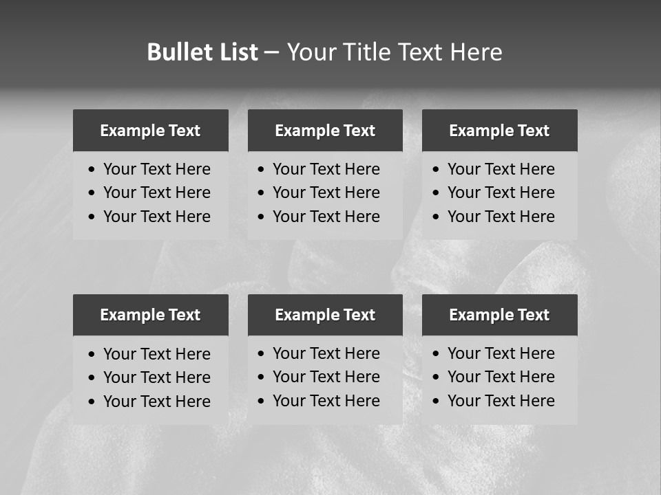 A Black And White Photo Of A Pair Of Gloves PowerPoint Template