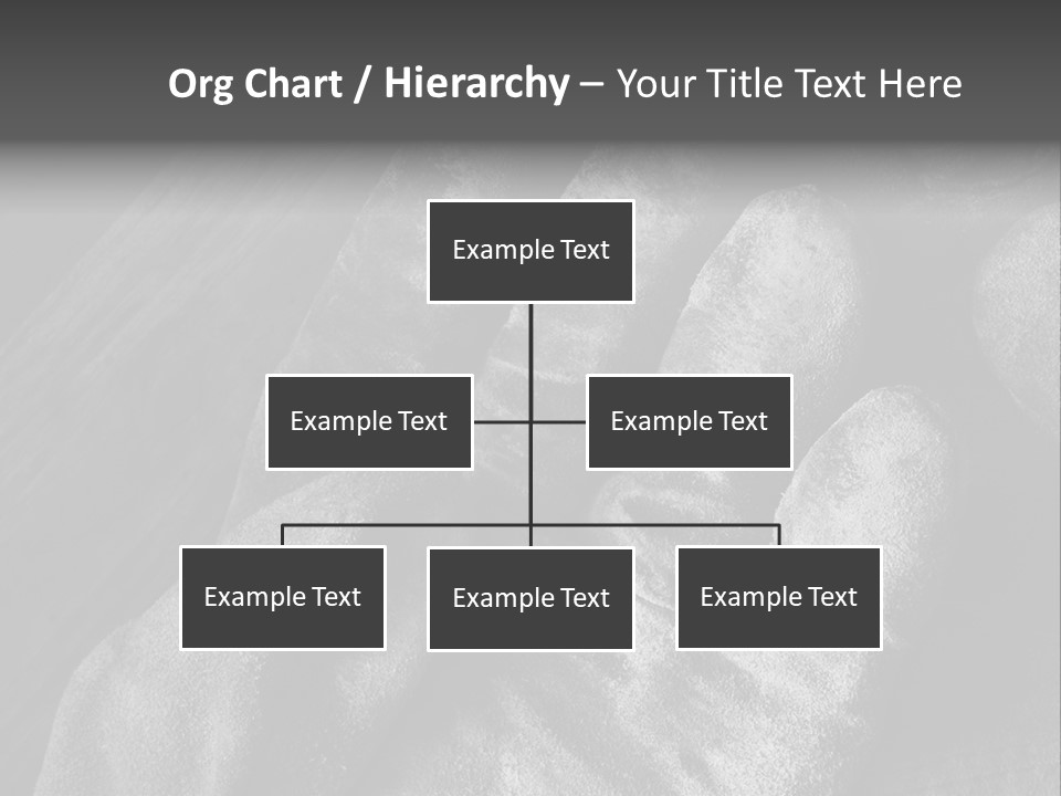 A Black And White Photo Of A Pair Of Gloves PowerPoint Template