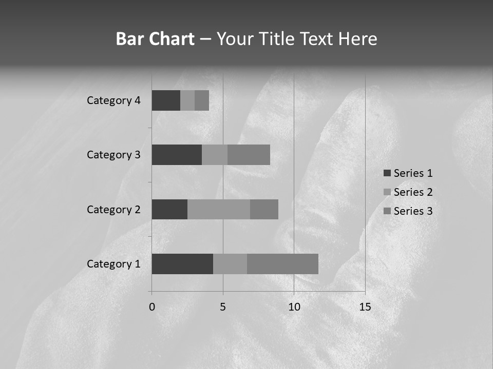 A Black And White Photo Of A Pair Of Gloves PowerPoint Template