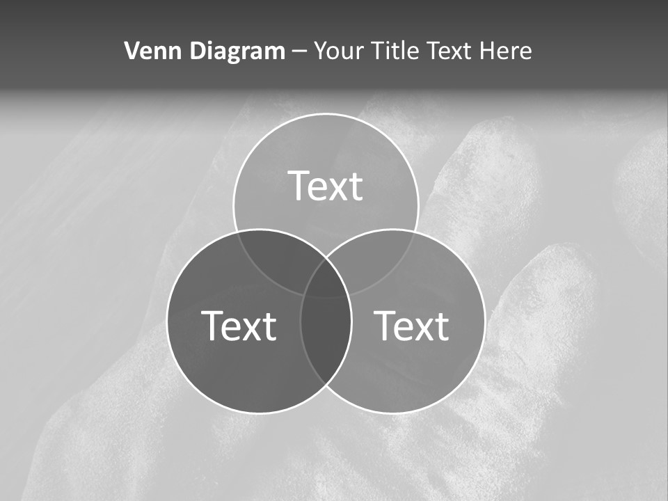 A Black And White Photo Of A Pair Of Gloves PowerPoint Template