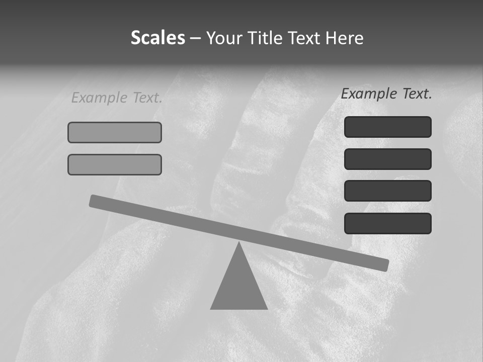 A Black And White Photo Of A Pair Of Gloves PowerPoint Template