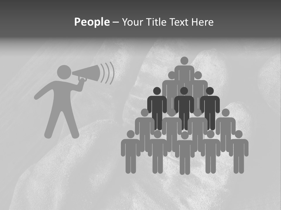 A Black And White Photo Of A Pair Of Gloves PowerPoint Template