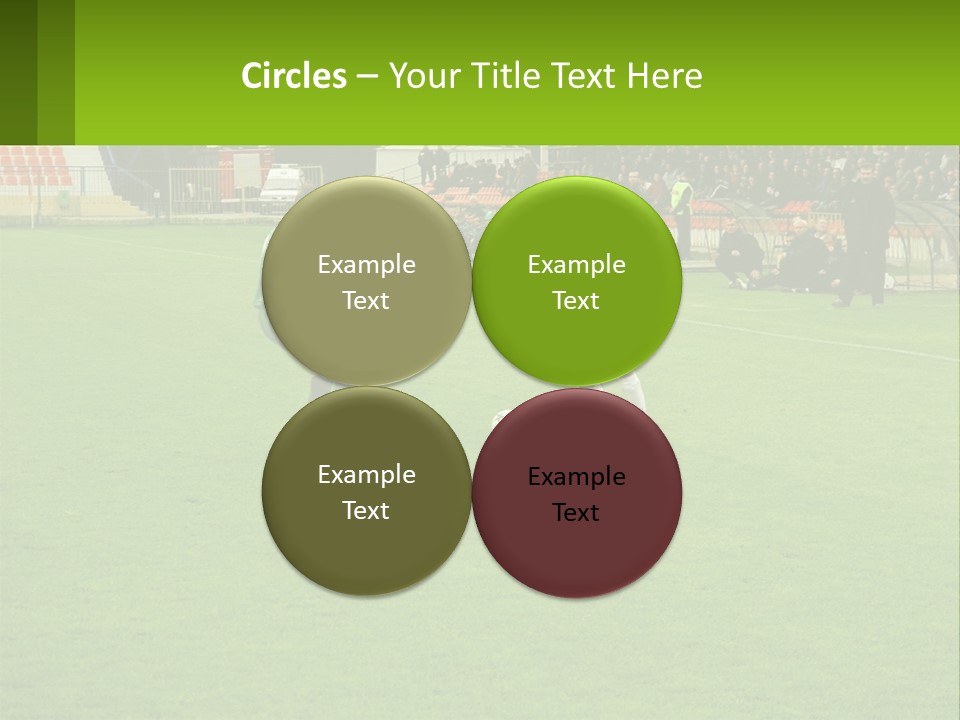 A Group Of Young Men Playing A Game Of Soccer PowerPoint Template