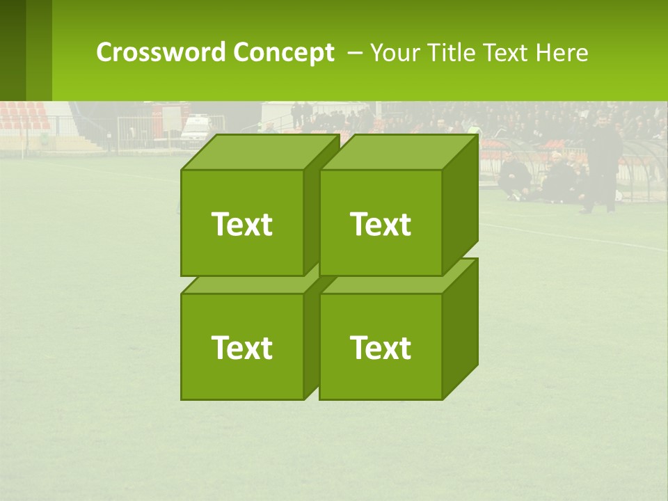 A Group Of Young Men Playing A Game Of Soccer PowerPoint Template