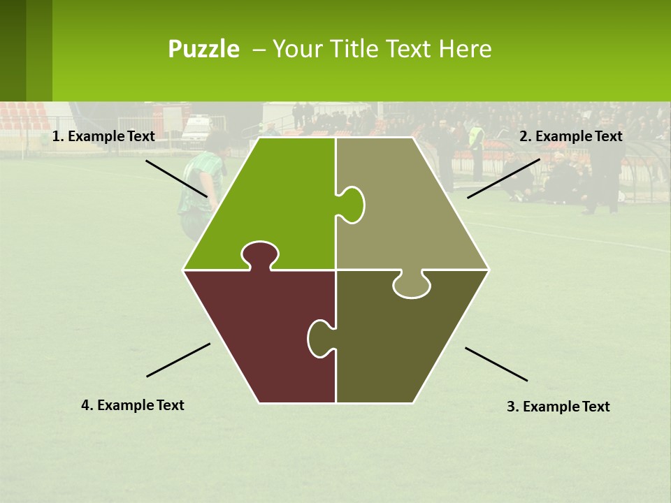 A Group Of Young Men Playing A Game Of Soccer PowerPoint Template