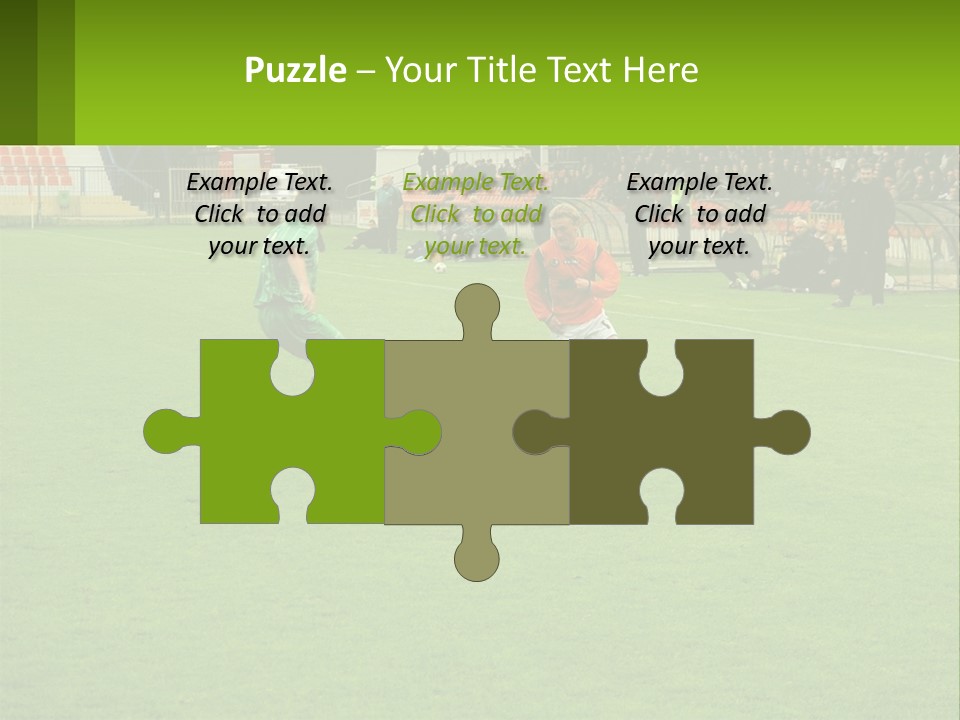 A Group Of Young Men Playing A Game Of Soccer PowerPoint Template