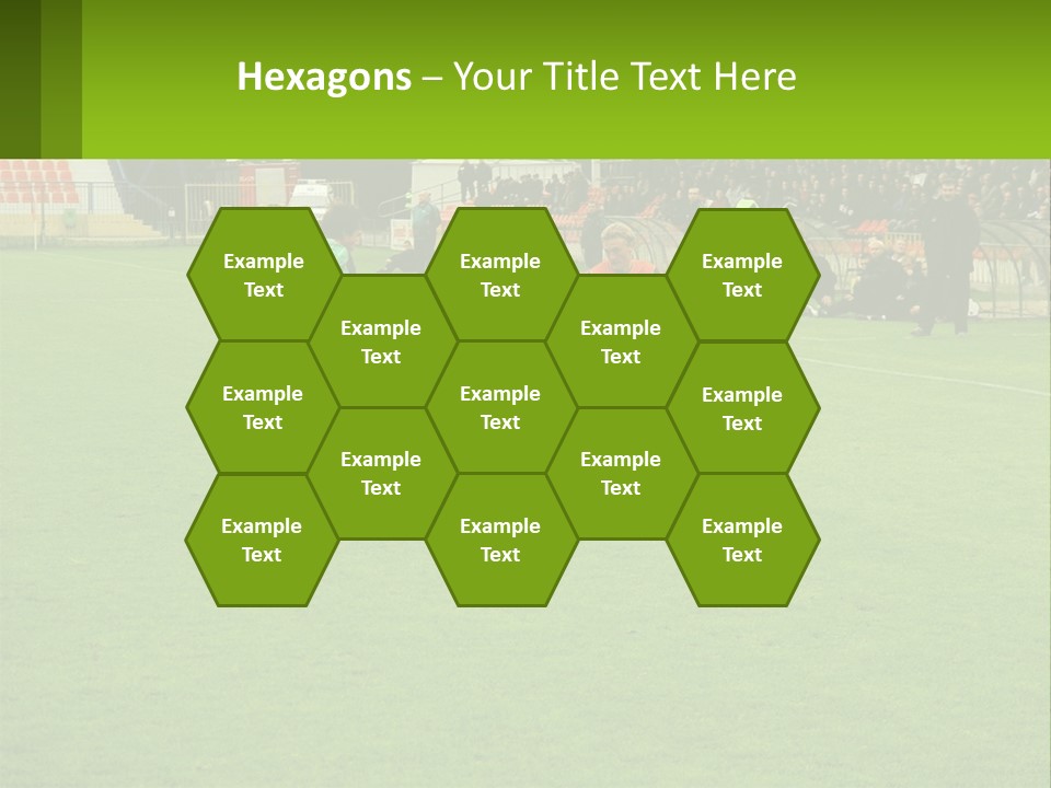 A Group Of Young Men Playing A Game Of Soccer PowerPoint Template