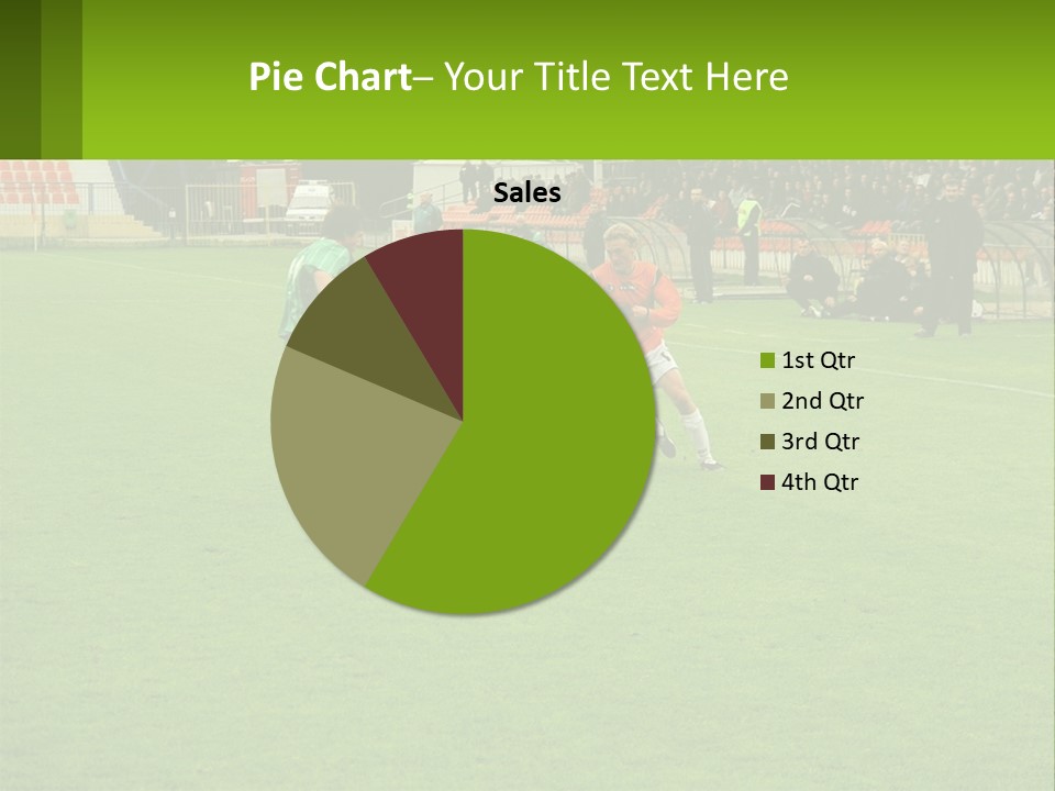 A Group Of Young Men Playing A Game Of Soccer PowerPoint Template