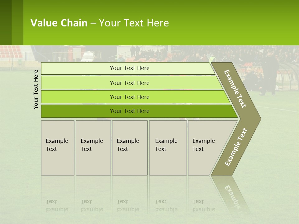 A Group Of Young Men Playing A Game Of Soccer PowerPoint Template